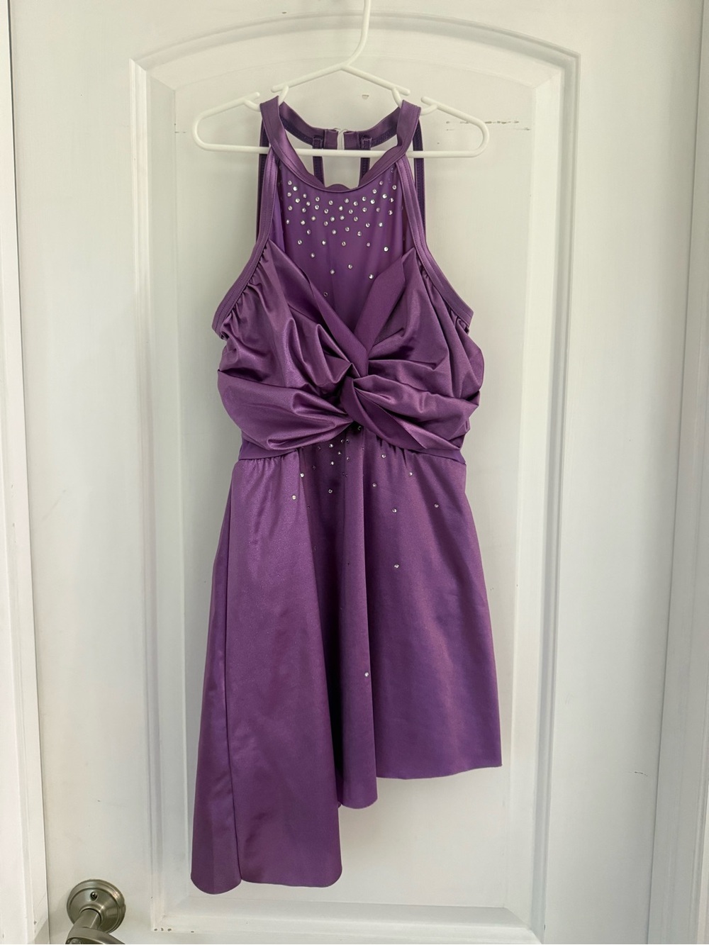 Weissman Purple Satin Lyrical Ballet Costume, LC, child large